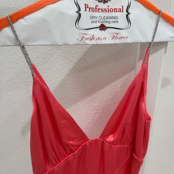 Capri Diamonte Slip Dress in Melon - Picture 4 of 8